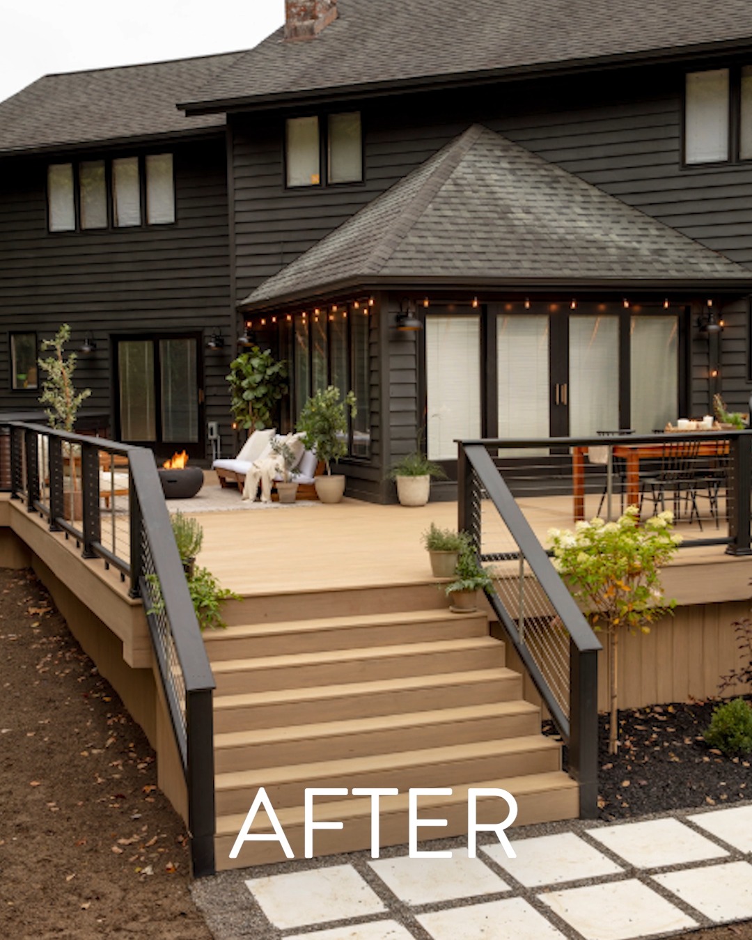 Before, this home featured a wood deck that was splintering and ready ...