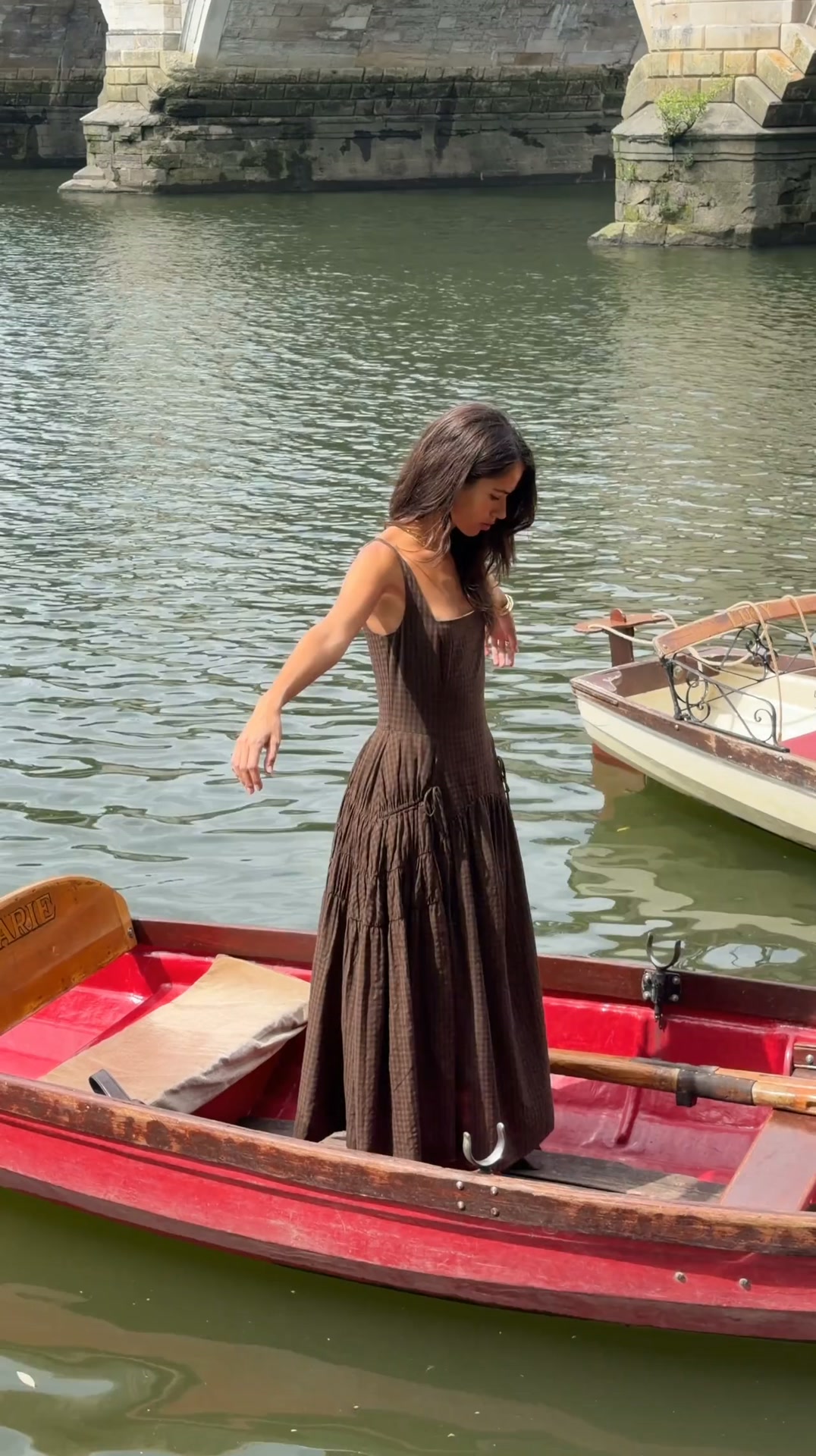 nia kathleen halter ruched tiered mini dress Sailing into a new season in the Bow Midi Pinafore > https://anthropologieeu.visitlink.me/NxxVvK | Anthropologie Europe bridal party night out