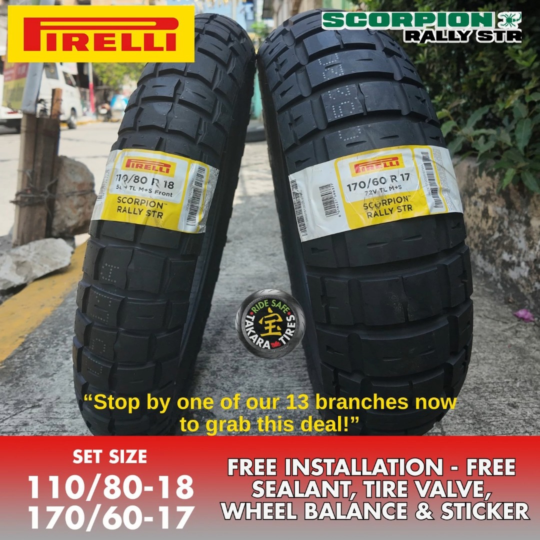 ヒ Pirelli Scorpion Rally Str Promo Set Tire! Open for Retail