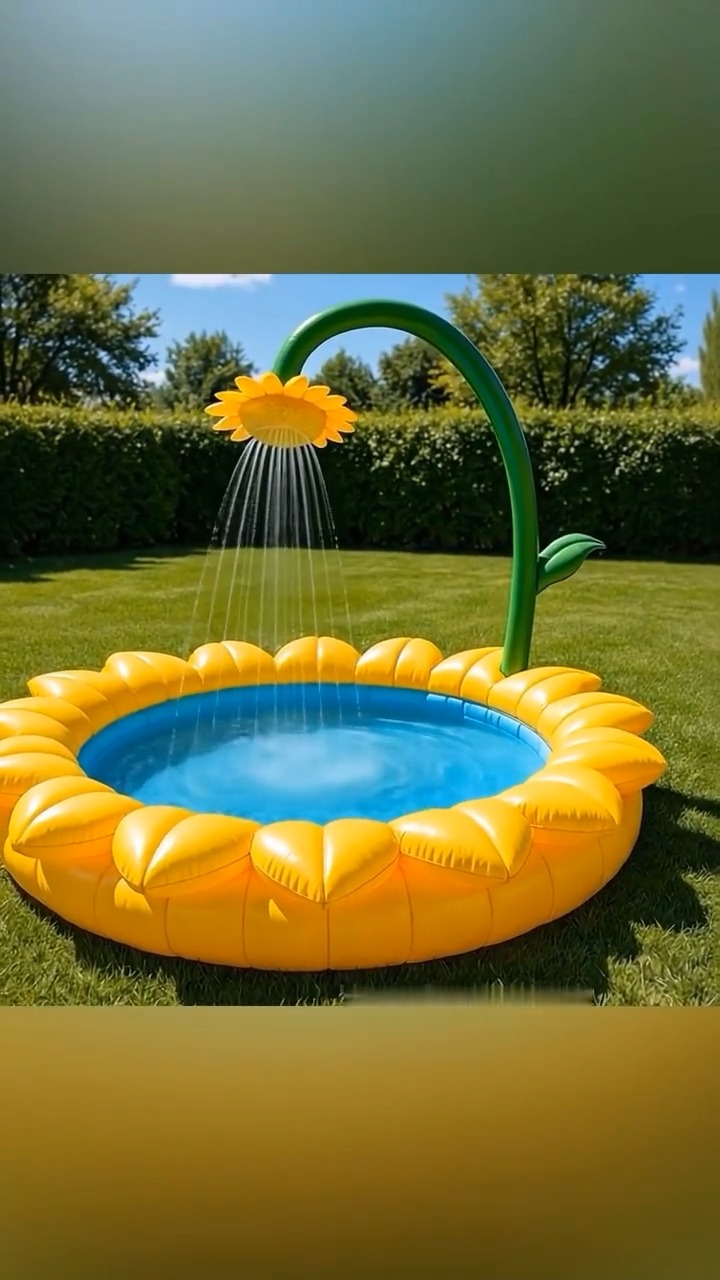 Beautiful flowers inflatable pools 🤩 | Trending Art Works | Facebook
