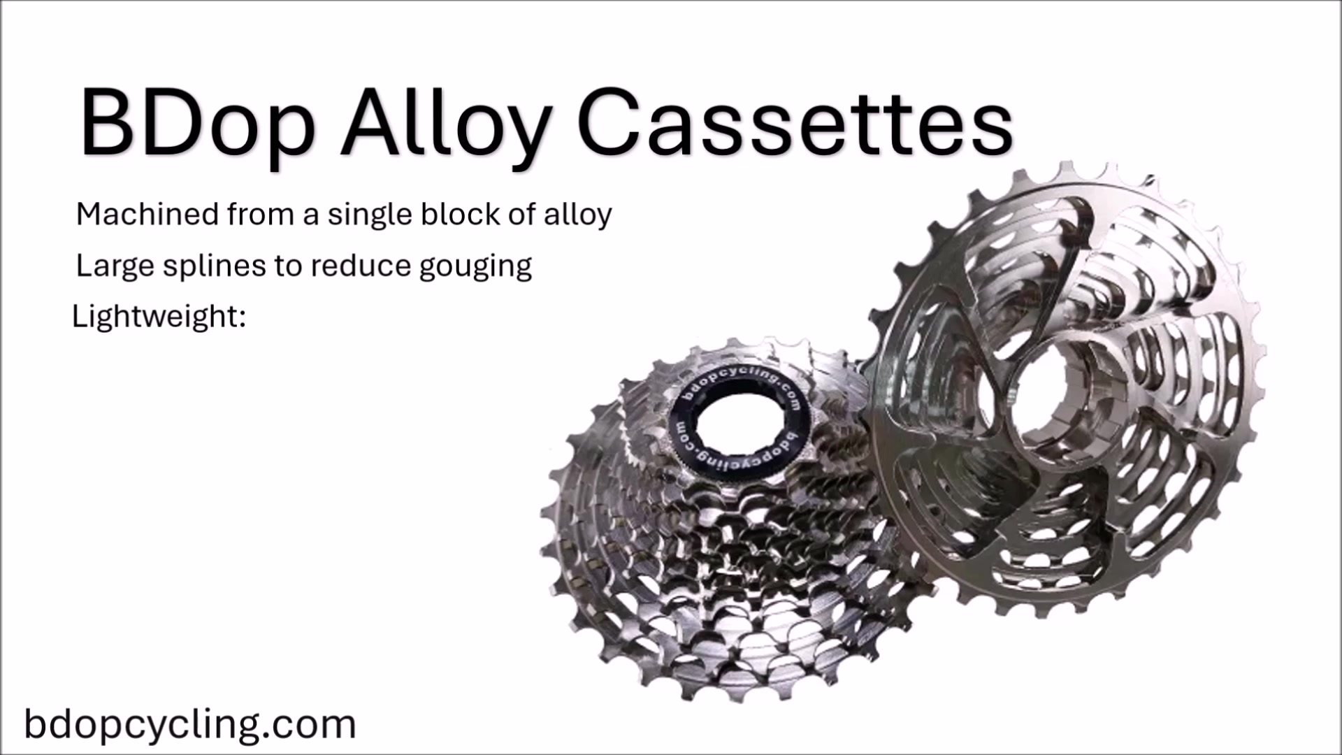Have a look at the BDop Alloy Cassettes. #bdopcycling | BDop 