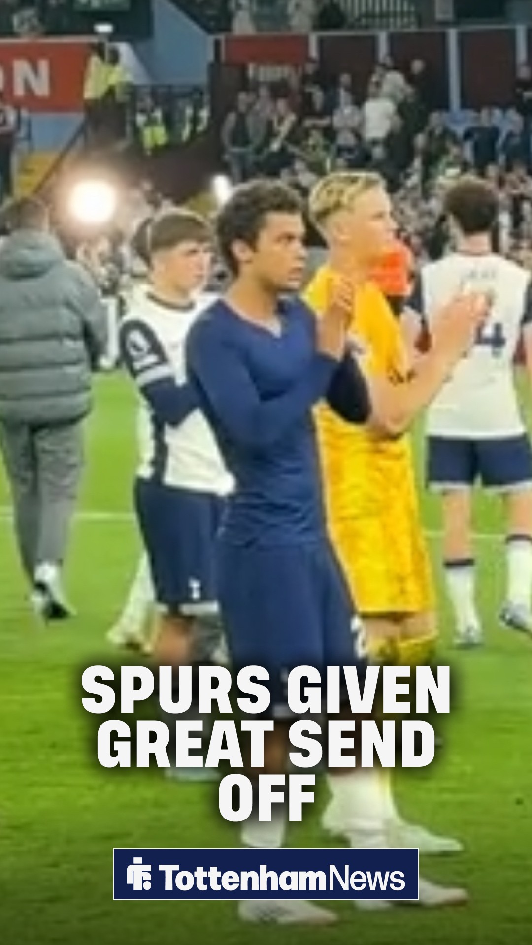 🔥 The Tottenham players were given a fantastic send off at Villa Park ...