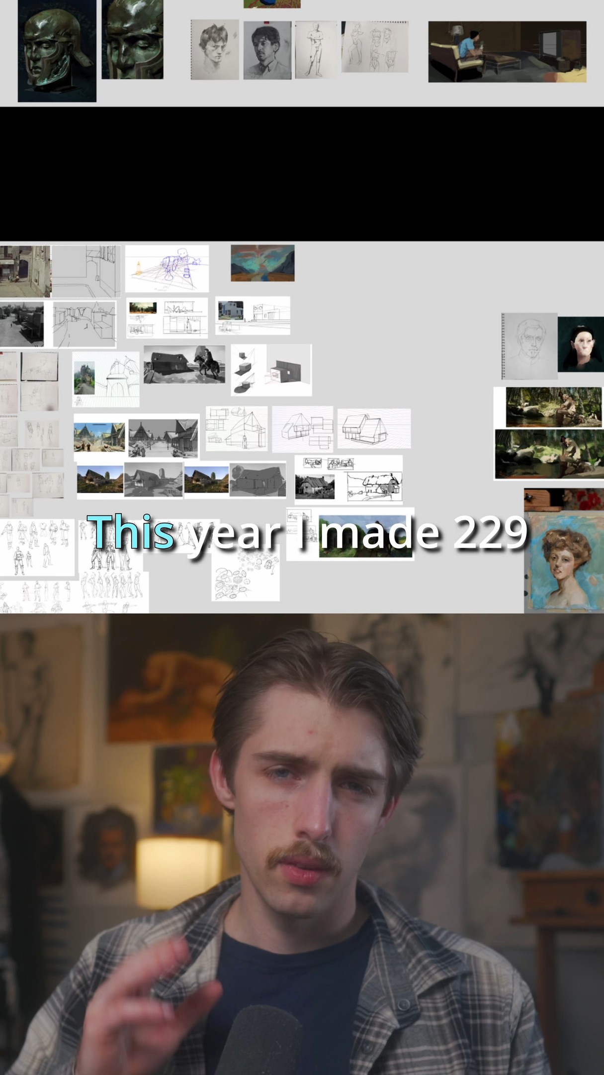 In 2025, I made 229 pieces of art. I absolutely love doing academic ...