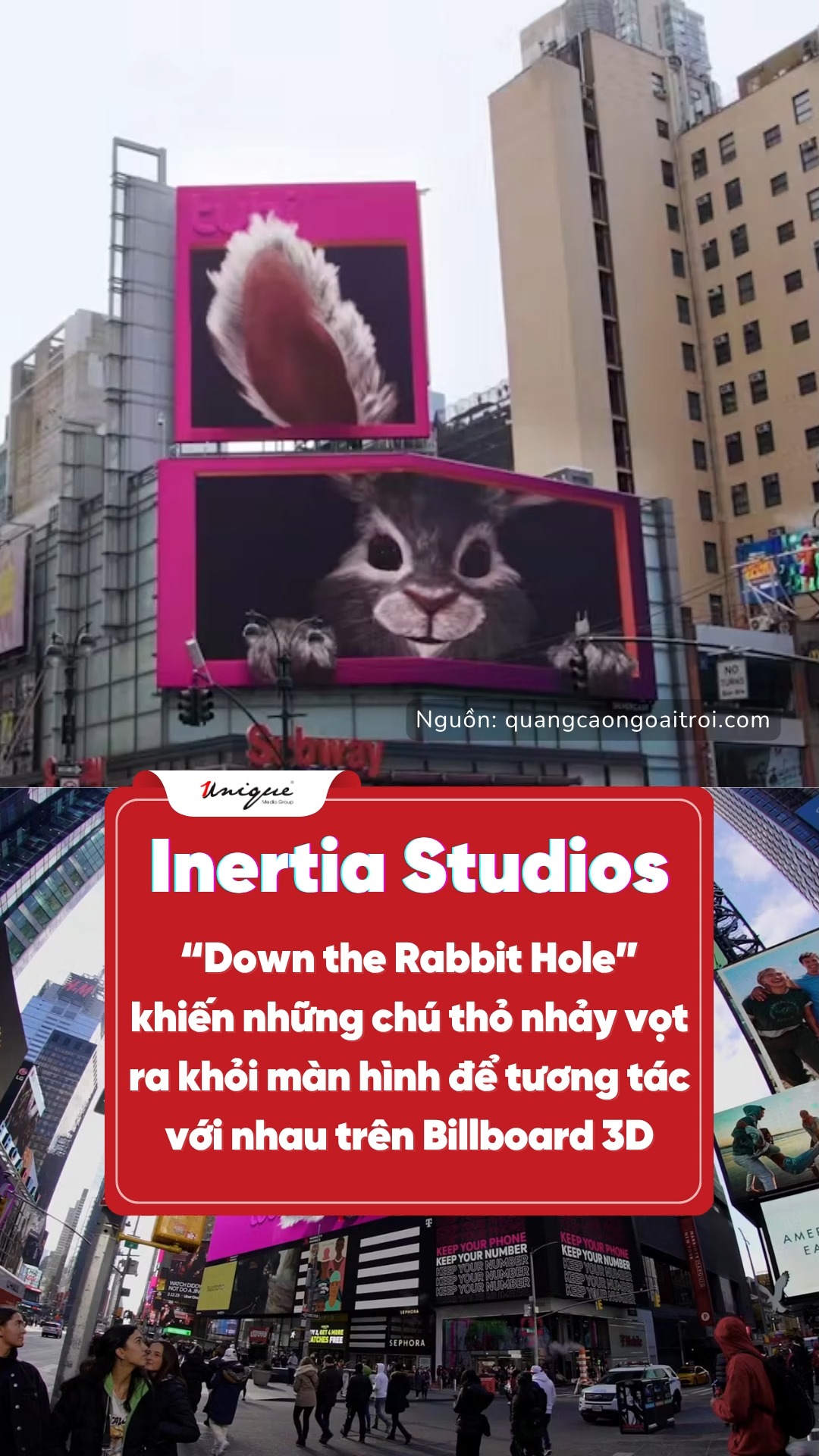 Inertia Studios đã tạo kiệt tác Billboard 3D “Down the Rabbit Hole ...