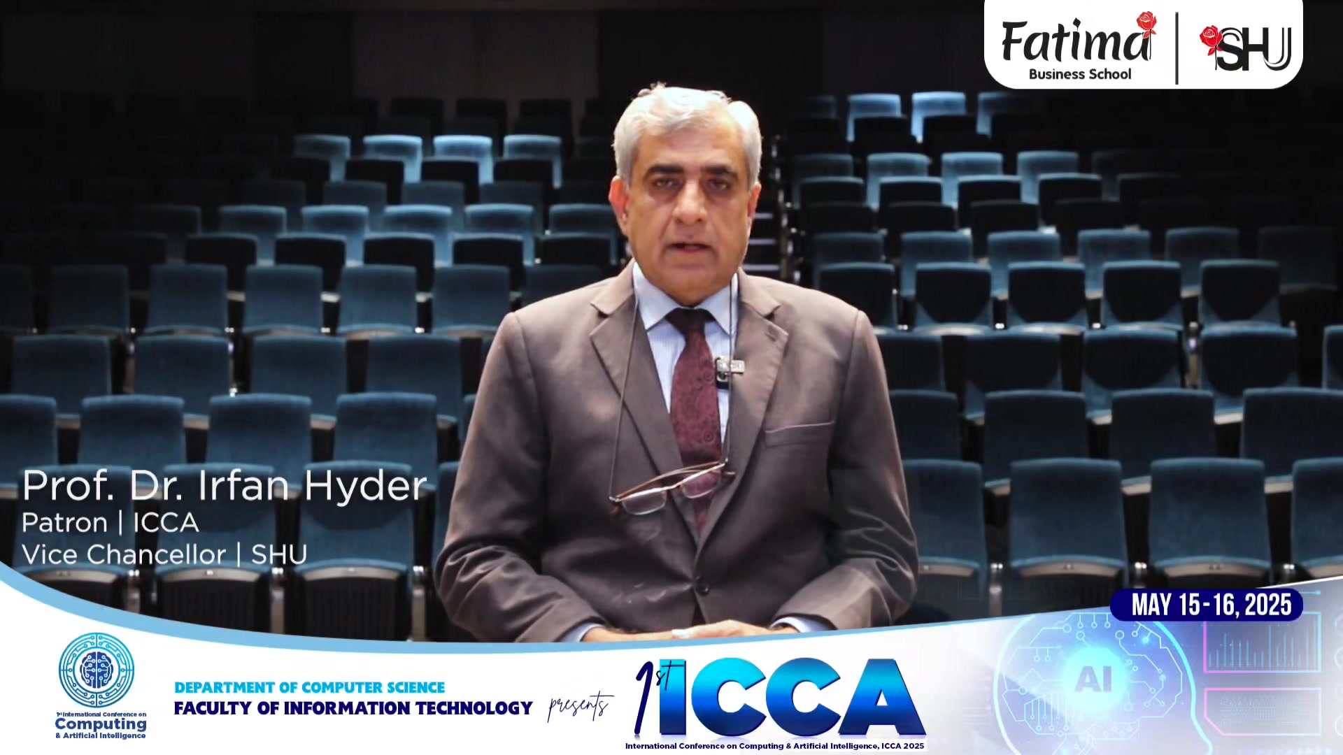 Watch as Prof. Dr. Irfan Hyder, Vice Chancellor, Salim Habib University ...