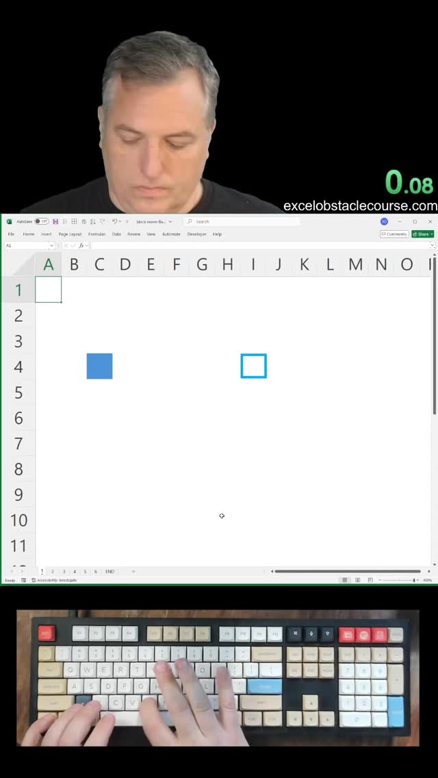 Excelobstaclecourse.com. Block mover challenge #excel #exceltips # ...