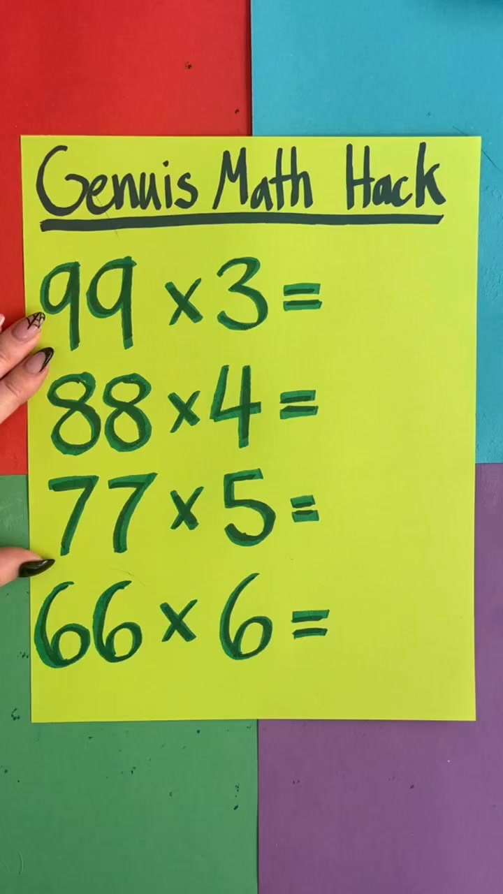 Genius math hack 🎬 This video was produced by Network Media and Jennie ...