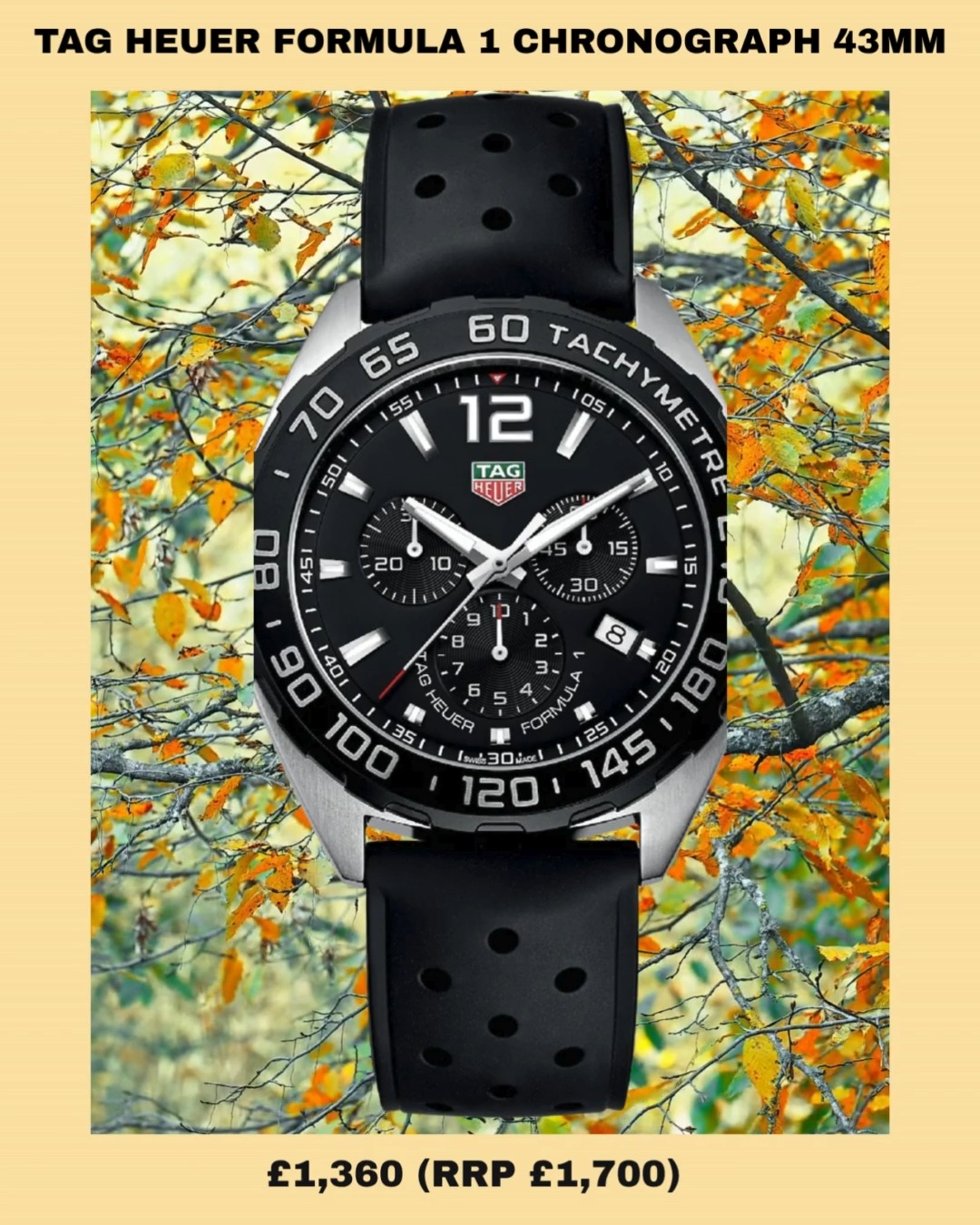 The TAG Heuer Formula 1 Chronograph blends sport and precision in
