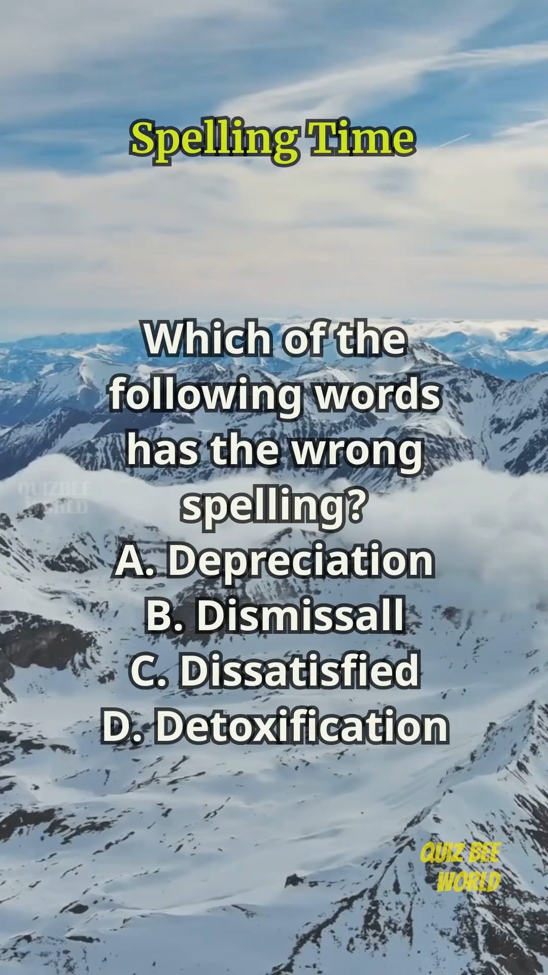 Spelling Time 1071 #spelling #englishlearning #englishvocabulary # ...