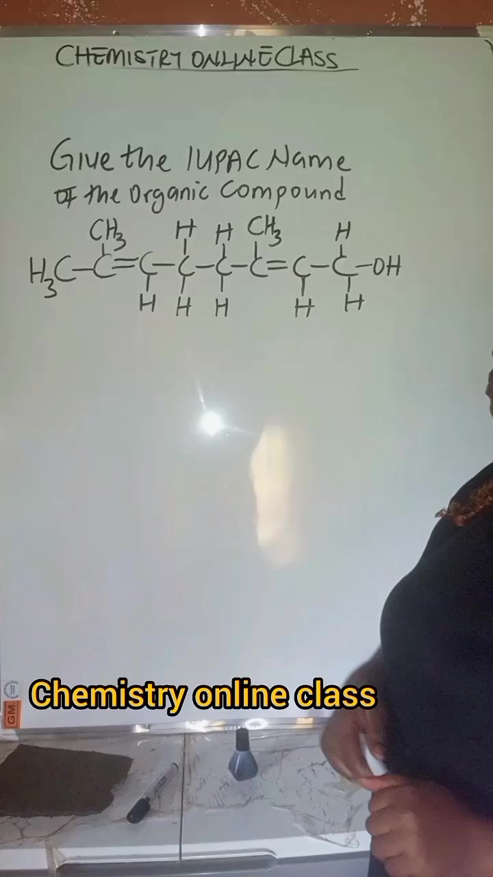 Give the IUPAC Name of the organic compound | Chemistry online class ...