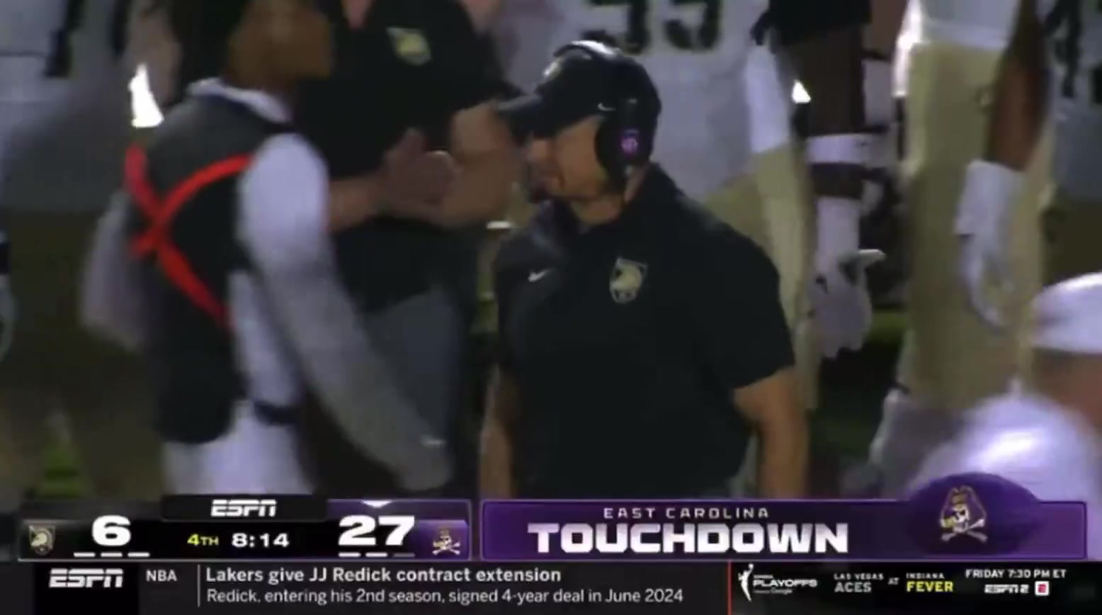 WATCH: The broadcast call as Kyle Pearson converted the fake field goal ...