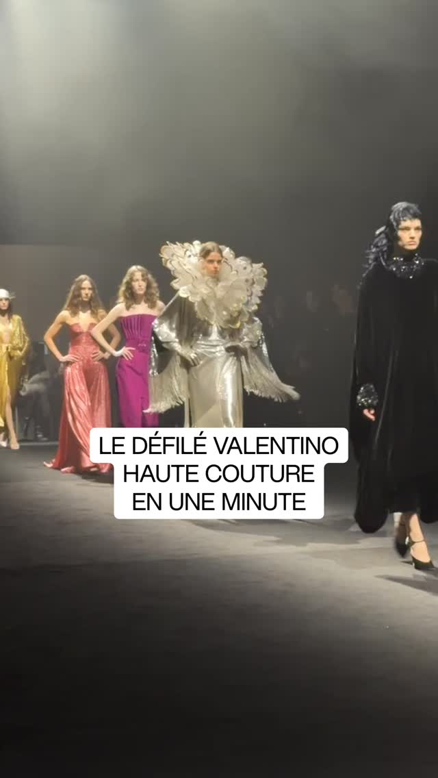 Le créateur Alessandro Michele a conclu son défilé Valentino haute ...