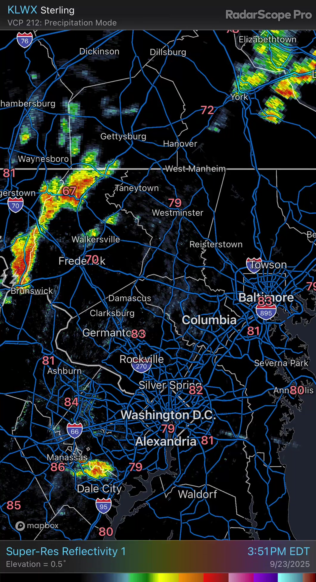 515- Quick look at radar shows showers & storms around | Steve's ...
