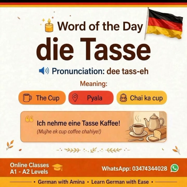 German Word of the Day: Die Tasse Means The Cup with Pronunciation