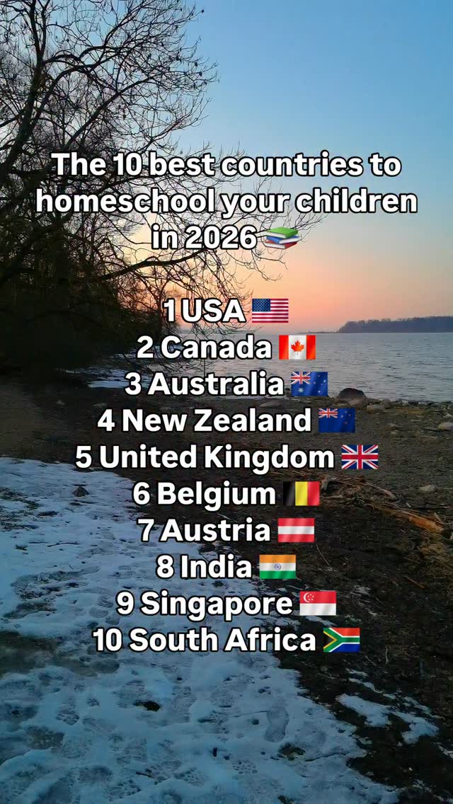 These are the 10 best countries in the world to homeschool in 2026. The ...