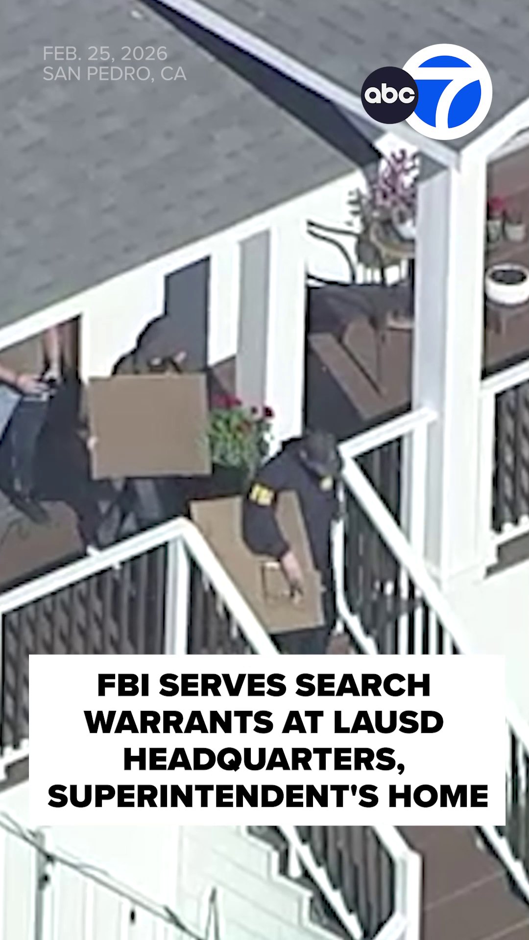 The FBI on Wednesday morning served search warrants at the Los Angeles ...