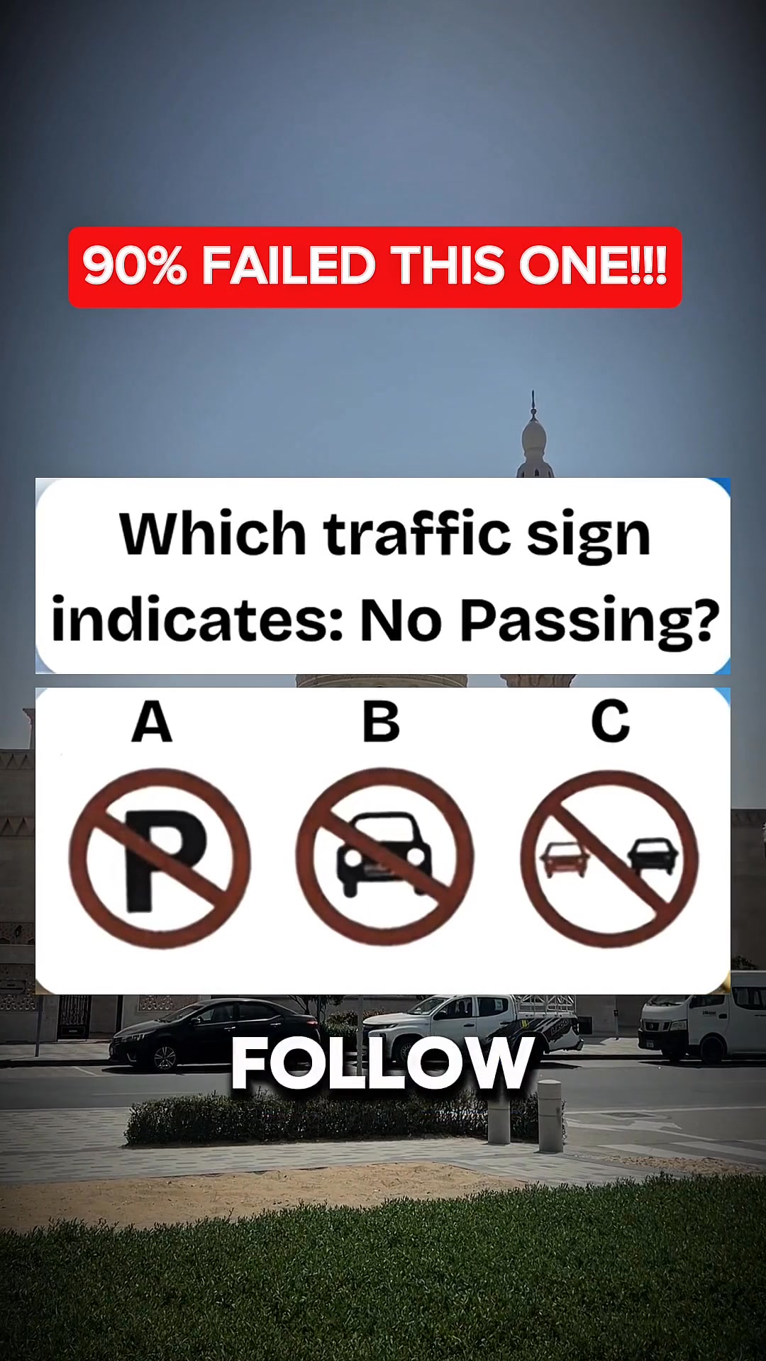 Which traffic sign indicates no passing? #quiz #QuizTime #riddles # ...