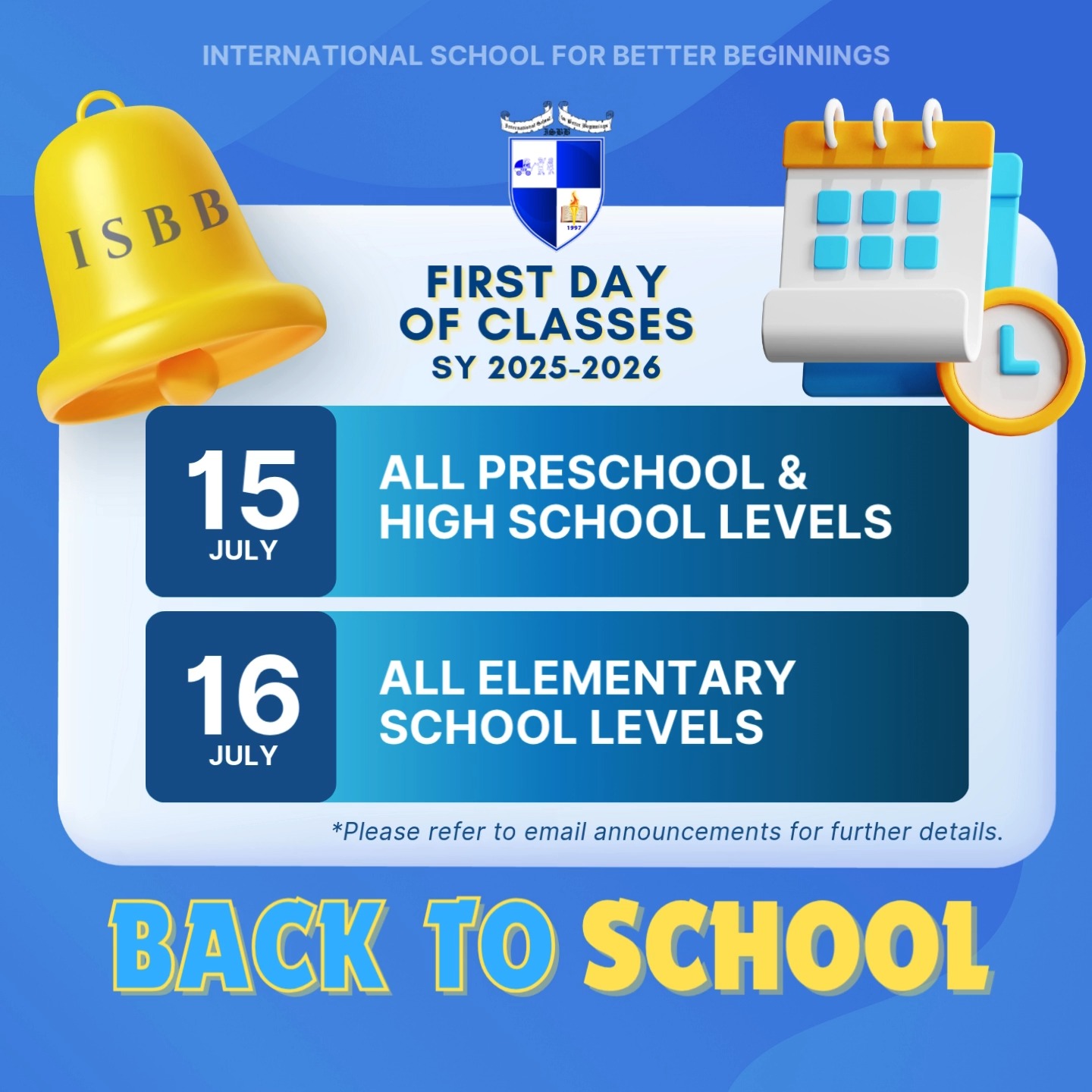 SY 2025-2026 is just around the corner! Please be reminded of the ...