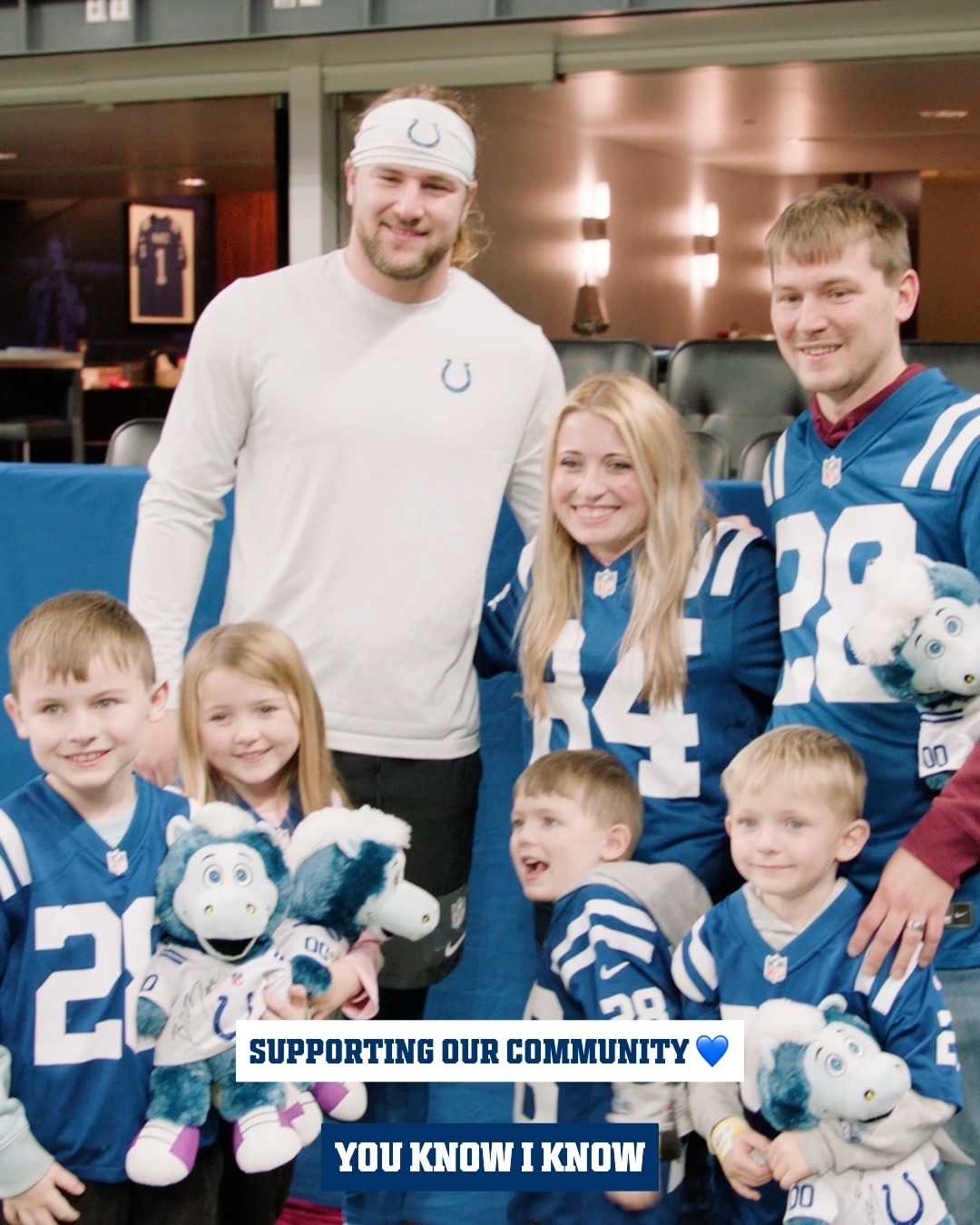showing love to the family that lost their home. 💙 | Indianapolis Colts ...