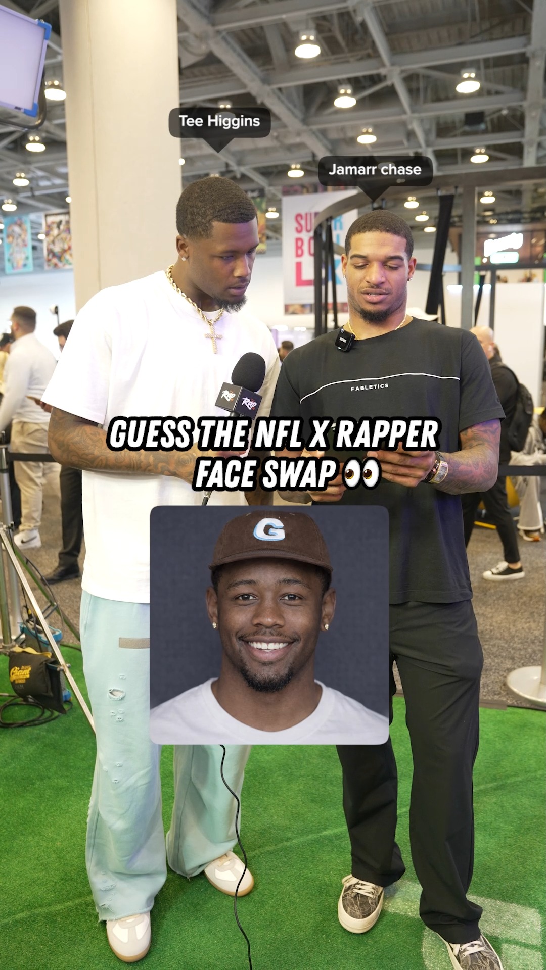 NFL stars and celebs guess rapper x NFL face swaps during Super Bowl ...