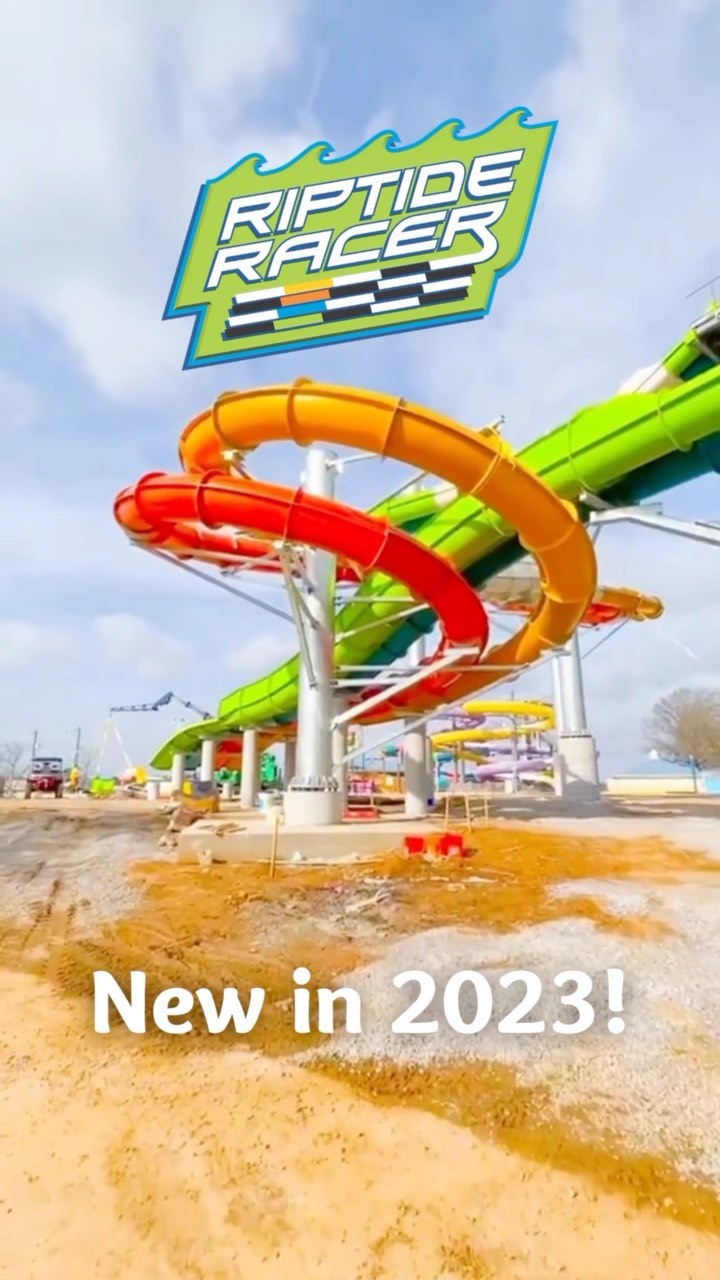 New in 2023: Riptide Racer, the longest 4-lane RallyRACER slide in the ...