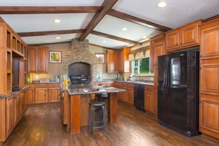 The Perry model is a 1920 sq. ft. 3 bedroom, 2 bath model that
