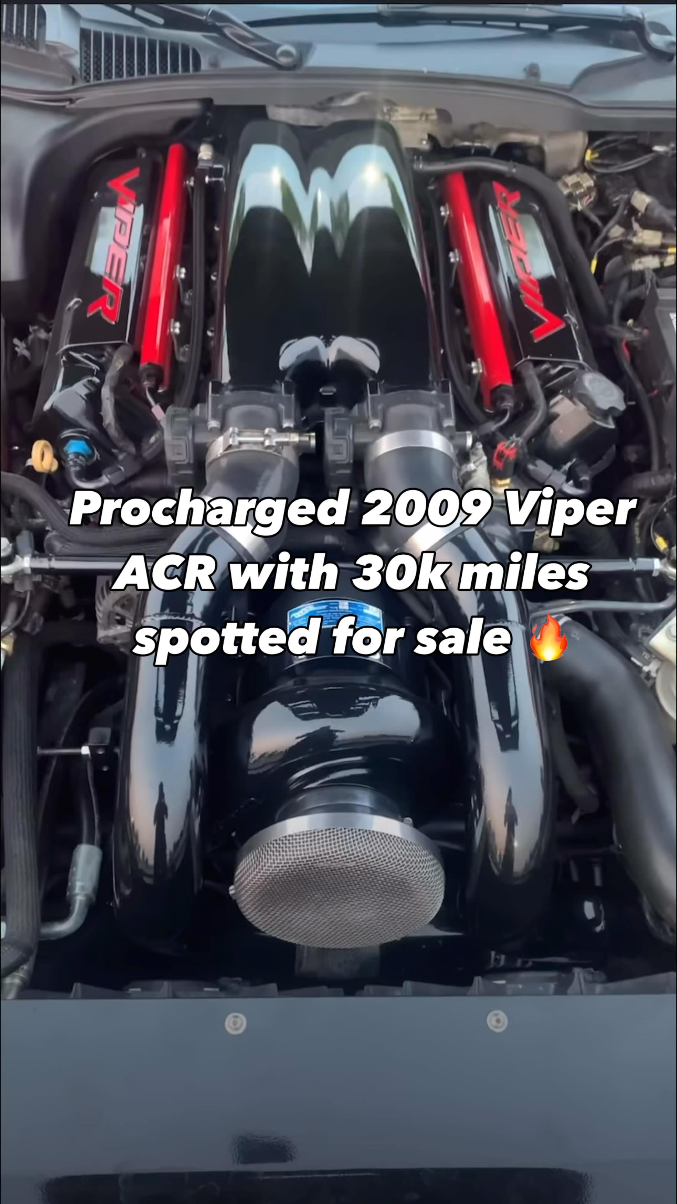 For Sale: 2009 Dodge Viper ACR – Procharged, 937 WHP, 30k Miles Offered ...