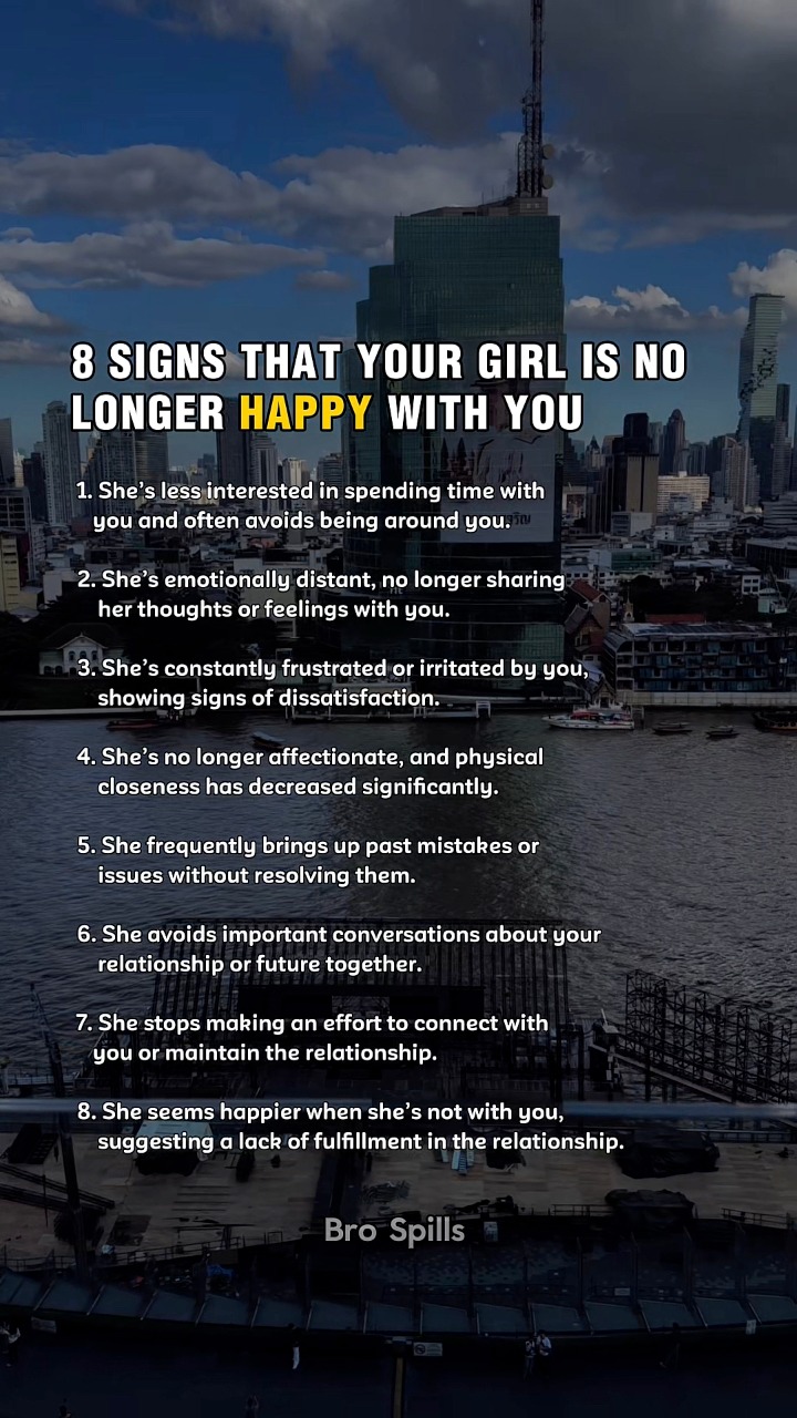 8 Signs That Your Girl Is No Longer Happy With You 💔 #relationship # ...
