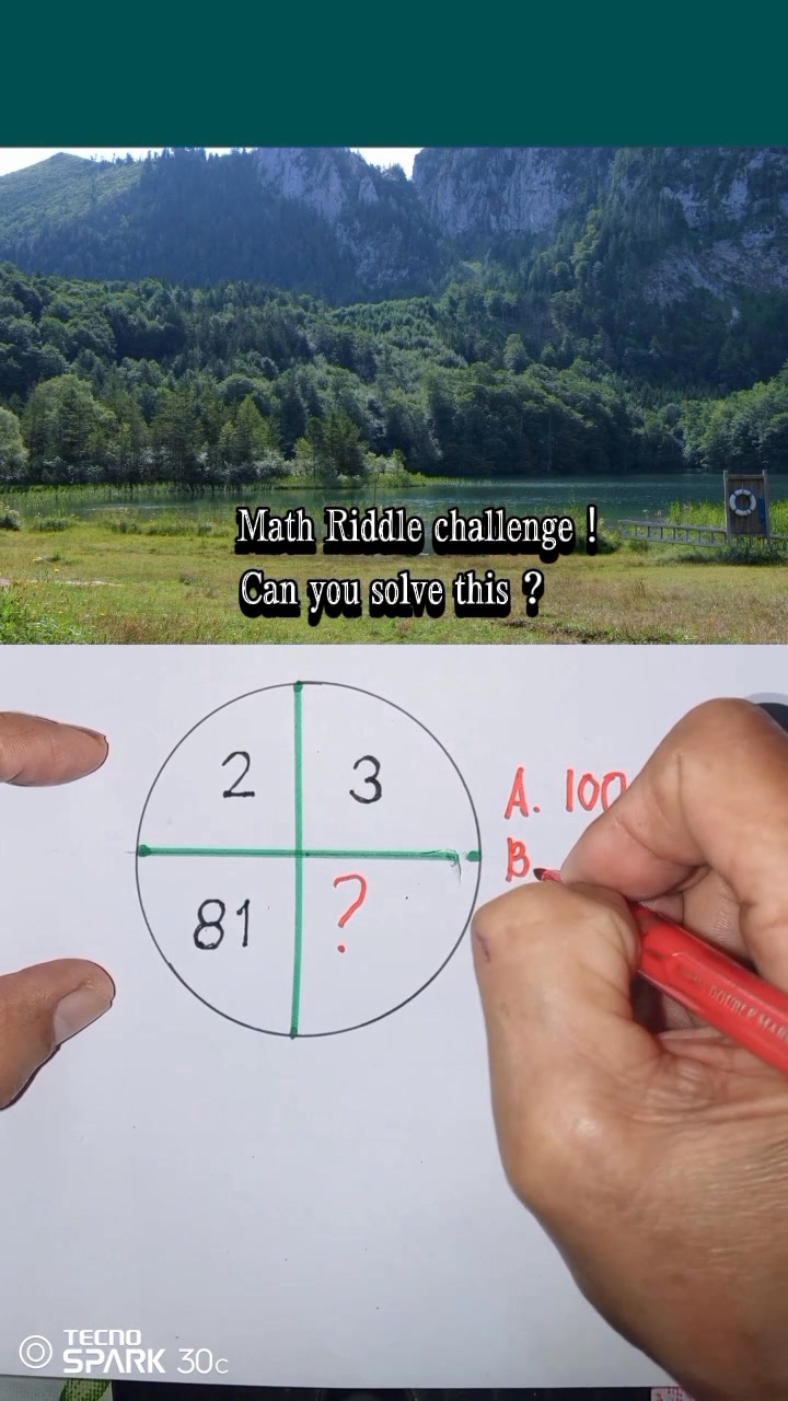Try to solve this number riddle challenge ! Comment your answer below ...