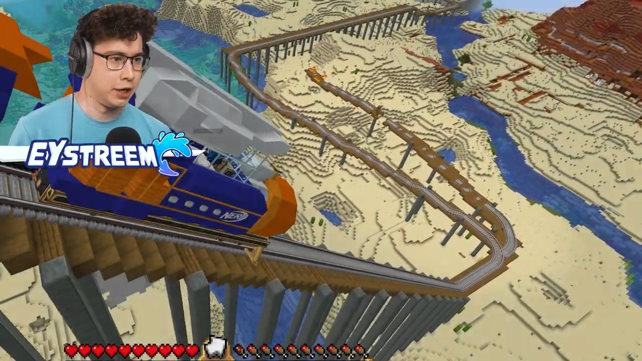 Minecraft Trains if they were looooooooong #Eystreem #Minecraft ...