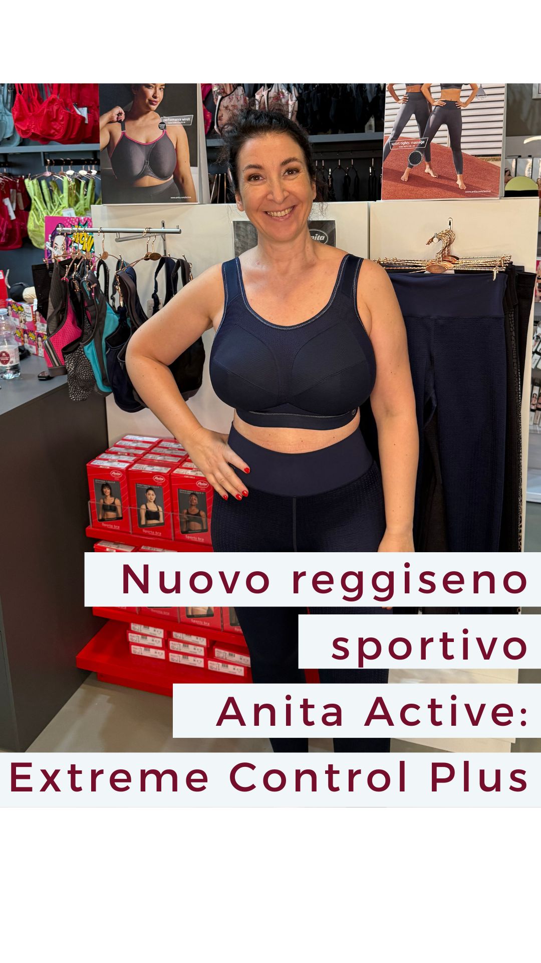Reggiseno Sportivo Donna Extreme Control - Senza Ferretto, Massimo Sostegno, Coppe Rinforzate, Materiale Tecnico