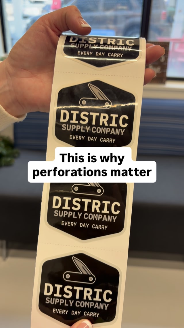 Perforations = game changer 💯 From handing out a single sticker to ...