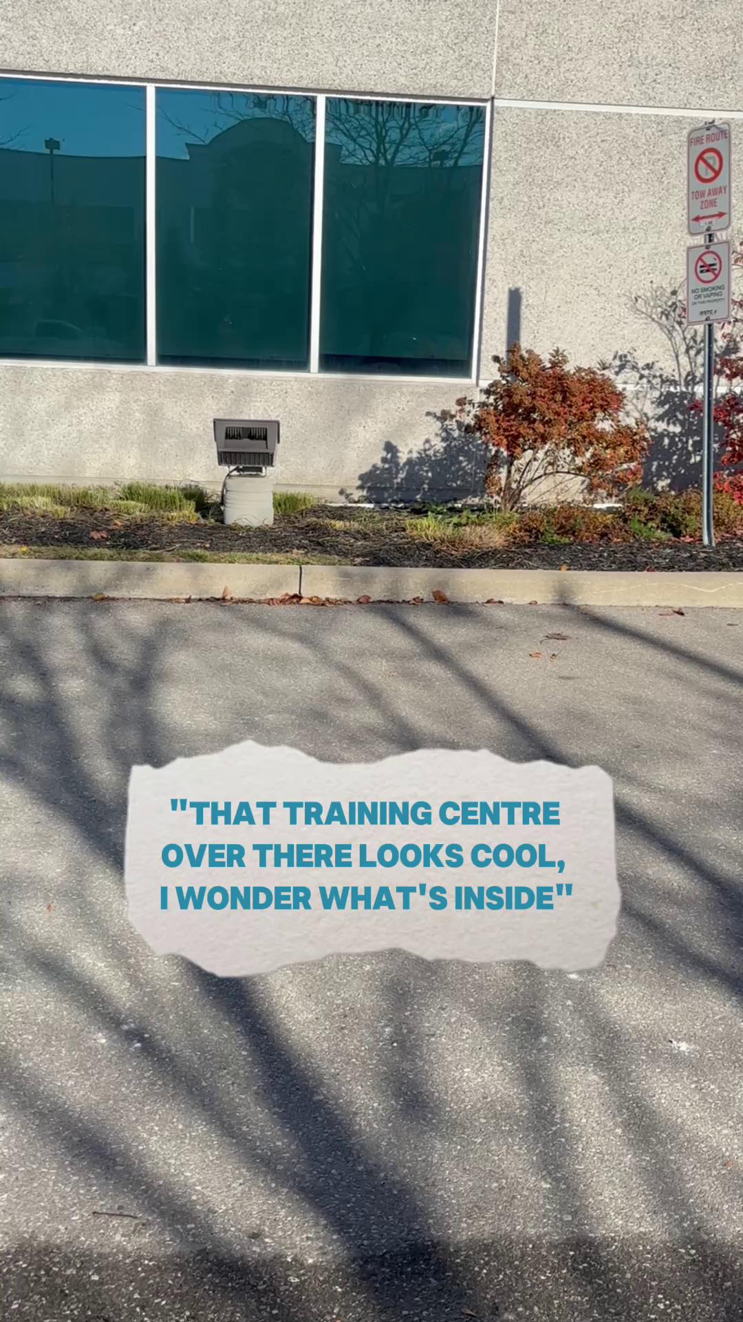 That training centre over there looks cool. I wonder what’s inside? 🤔 # ...