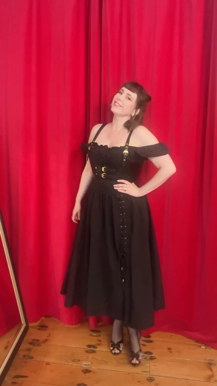 practical magic black dress I’m so excited for a Autumn 🍂 I’m already outfit planning for my trip to the cinema & this is a strong contender!, #deadlyisthefemale | Deadly is the Female Size:XL - Long AW26 ZAPAKA Women Off the