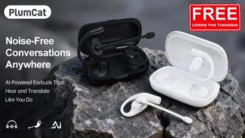 PlumCat, AI Earbuds for Clear Speech and Instant Translation (Full