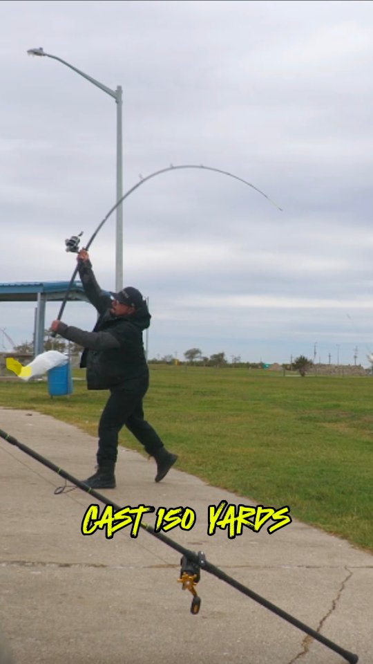 12 foot fishing pole surf casting distance CPS GEN 3 Factory Built Rod, ft. 8 in. 4-8 oz. Universal Fiblink Surf Casting Fishing Rod
