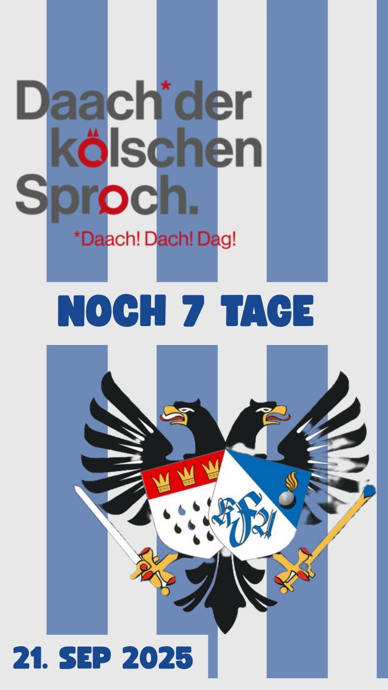 🔵⚪️ Leck mich en de Täsch 🔵⚪️ #daachderkölschensproch Am 21. September ...