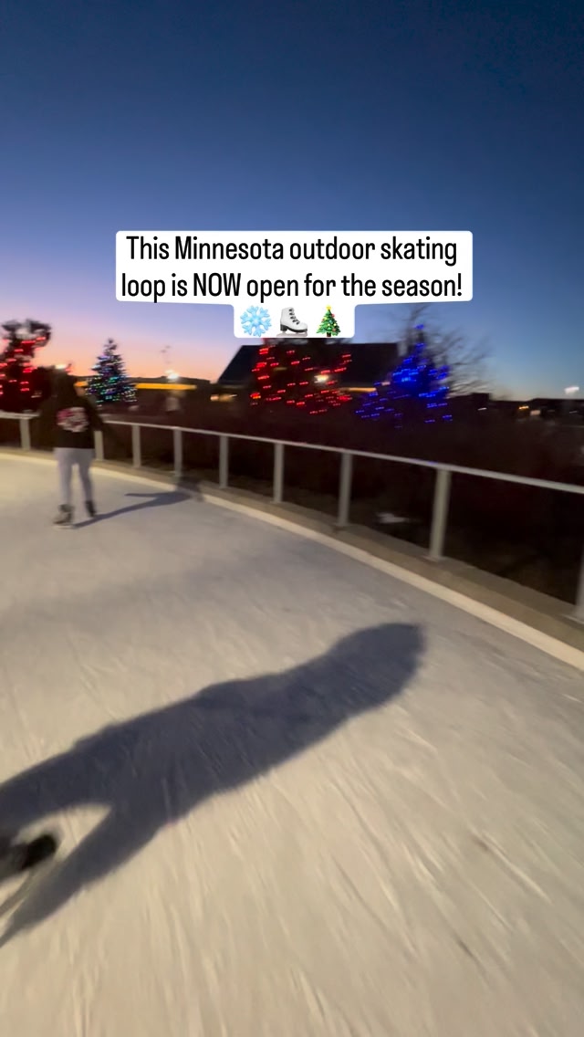 One of my FAVORITE Minnesota Skating Loops is NOW open for the season ...