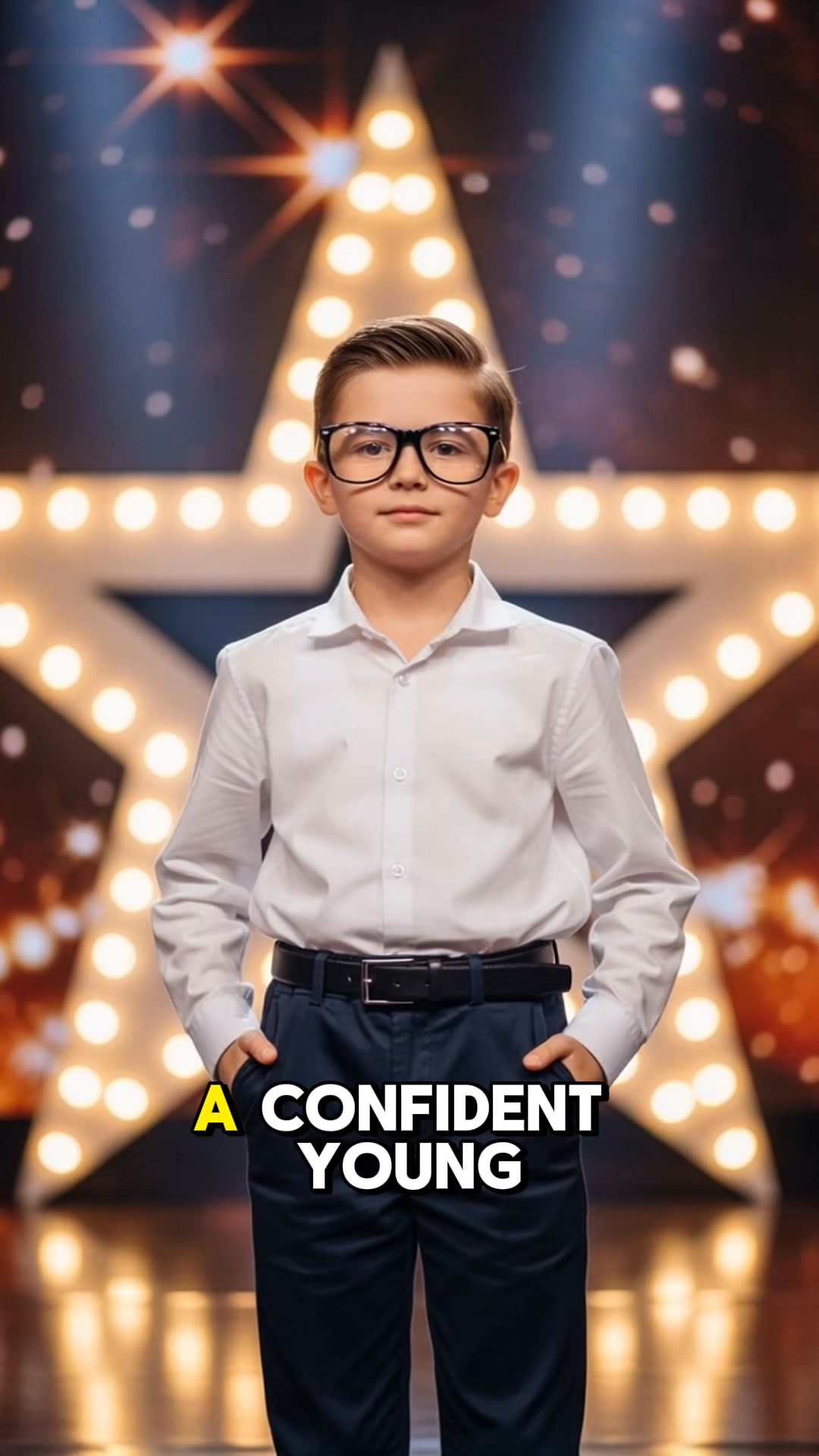 🌟 Ready to shine! This young star steps onto the stage with confidence ...