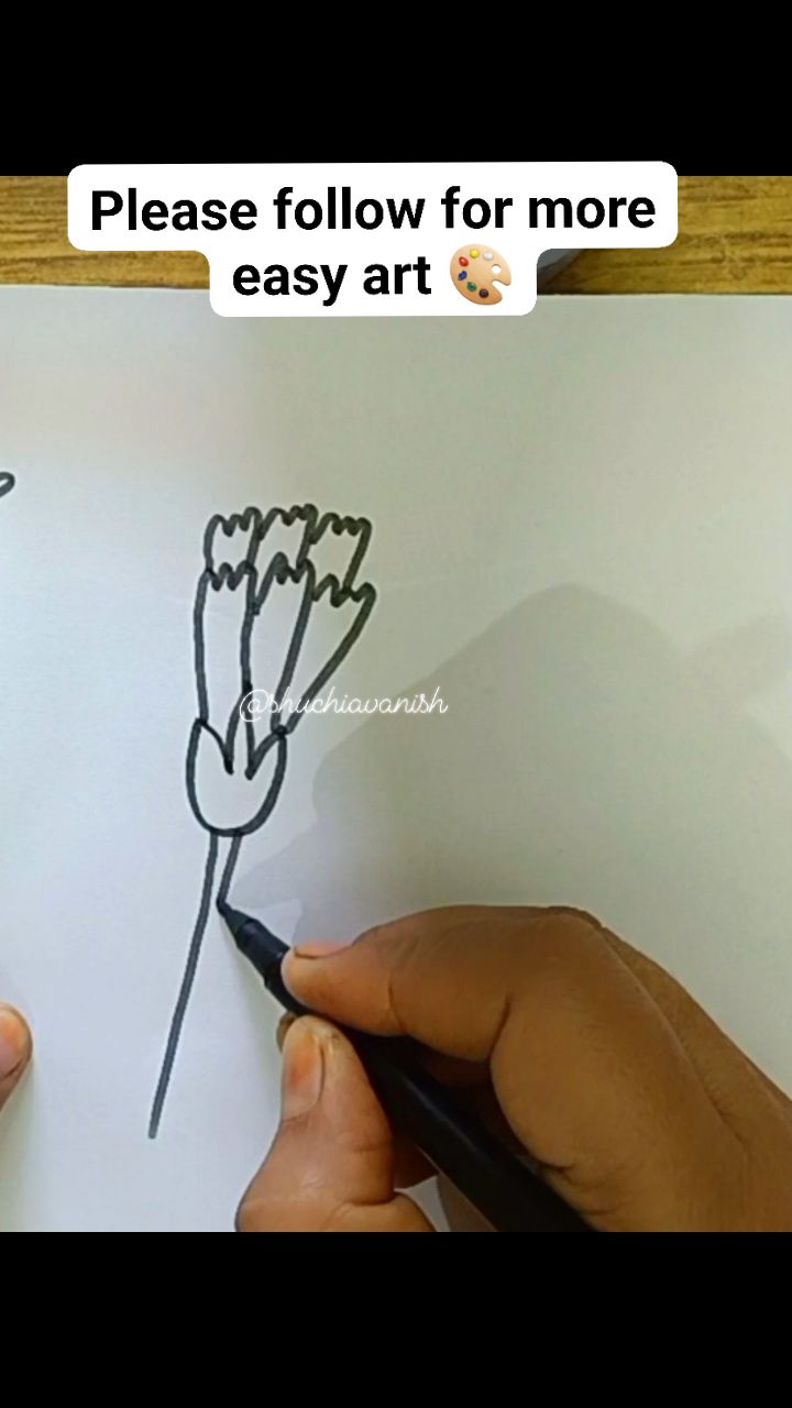 How-to draw #flowers #art #reelsfbシ #fbreels #fypviralシ #trendingnow # ...