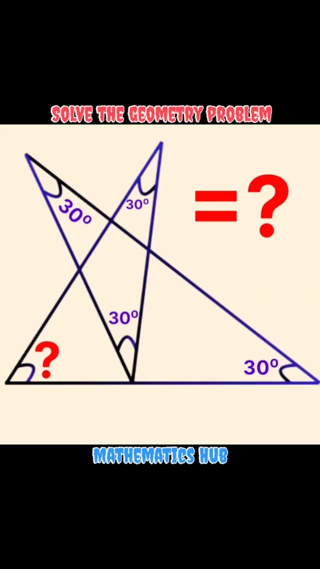 Solve the geometry problem #viralreels #viral #maths #solve ...