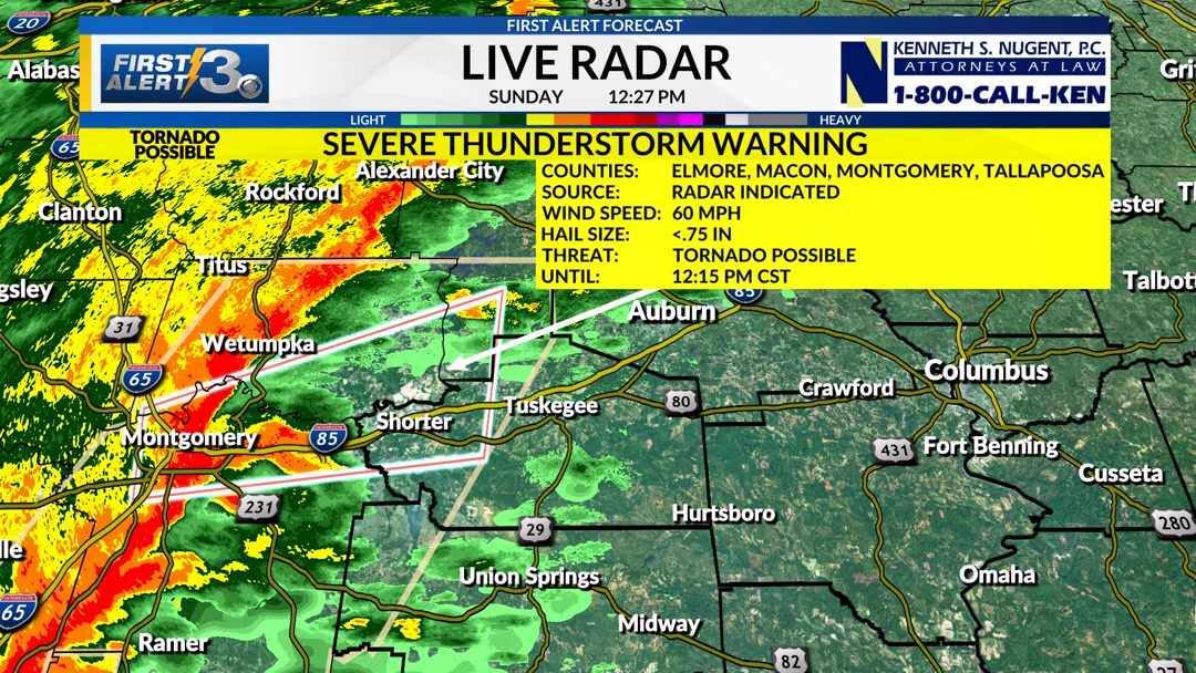 MACON COUNTY: A Severe Thunderstorm Warning is now in effect until 12: ...