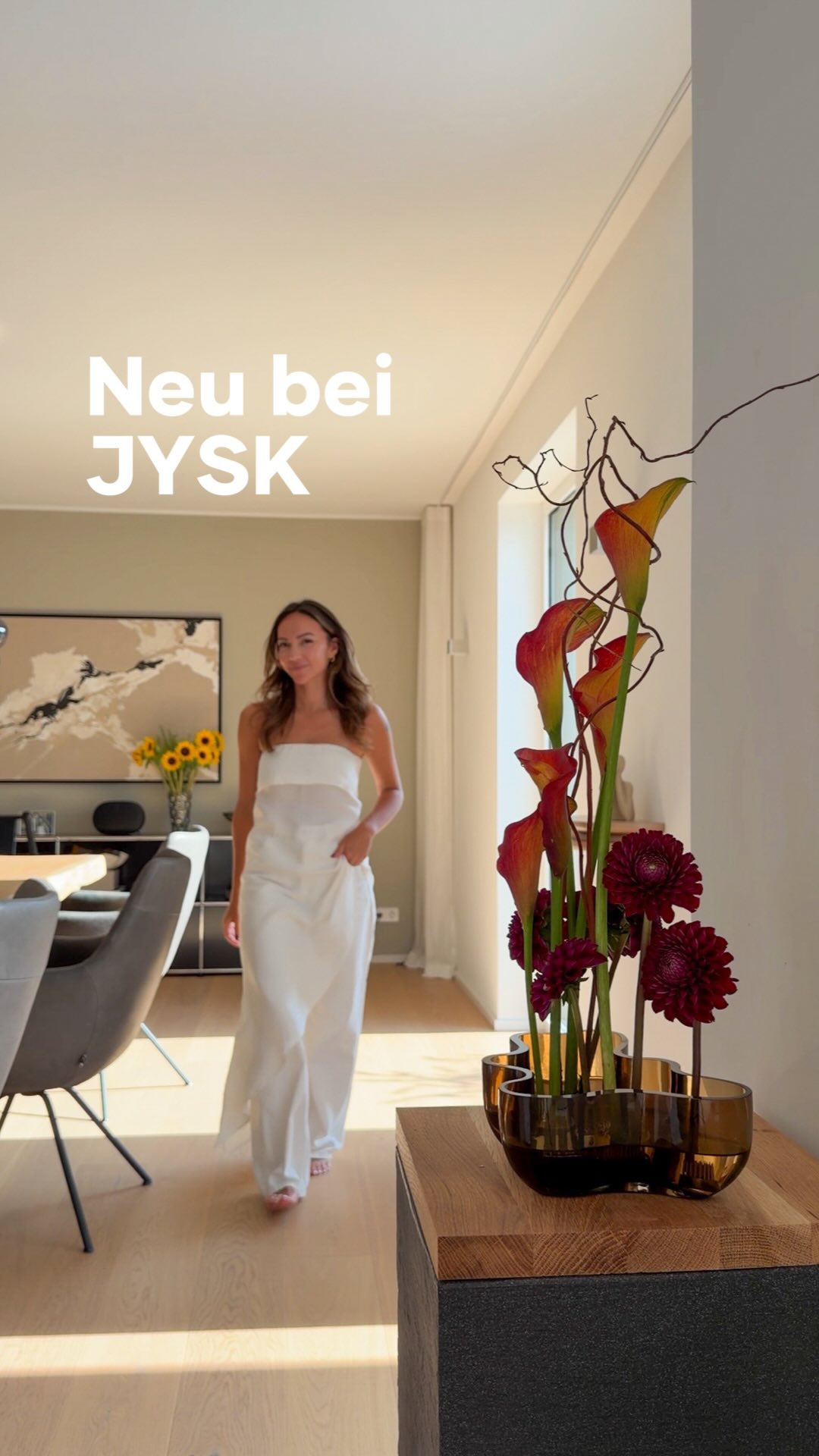 Die Schale gibt’s ganz neu bei JYSK ✨, und klar man könnte sie auch einfach als „Schale“ nutzen oder eben IKEBANA daraus machen. 🥰🥀, #diy , #blumen , #interior | Live.like.archi
