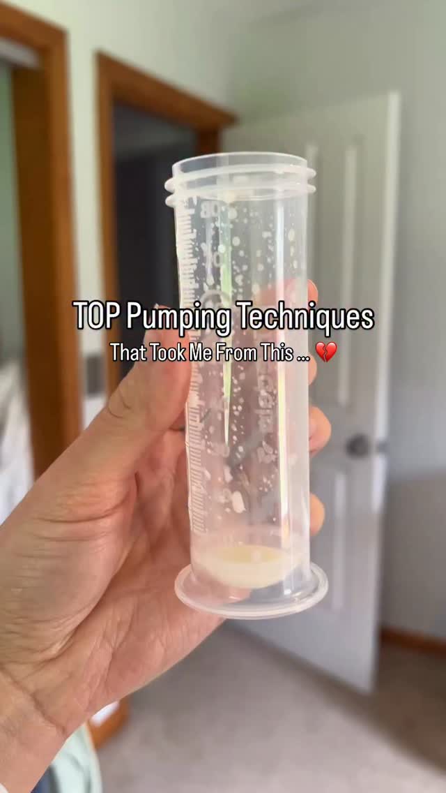 Do NOT forget to use these different pumping methods & techniques ...