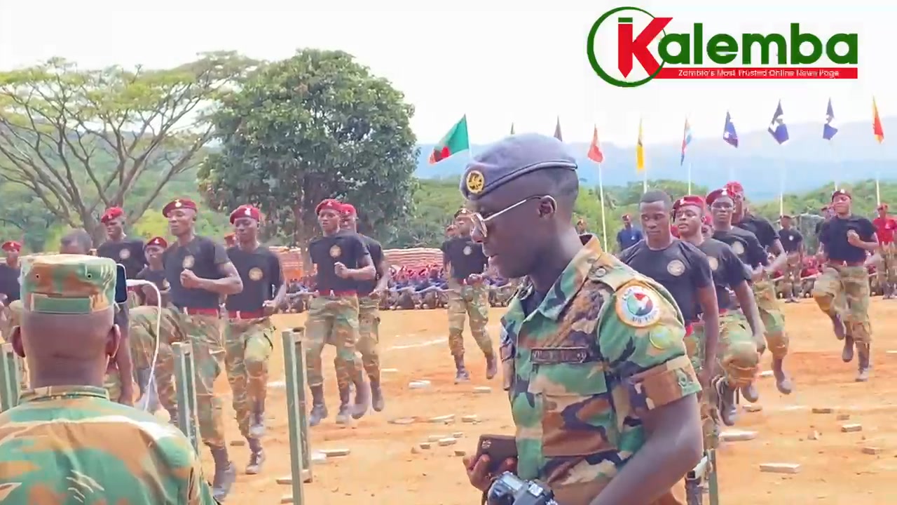NEWLY inducted Zambia Army Special Forces operator breaks tiles using ...