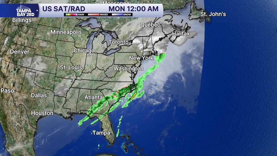3:20 AM radar shows the last of the winter weather moving out of New ...