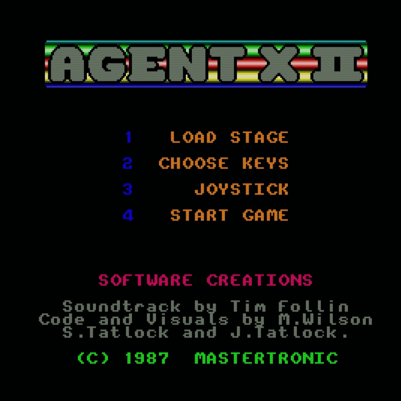 I used to load this one up just for the music - Agent X II