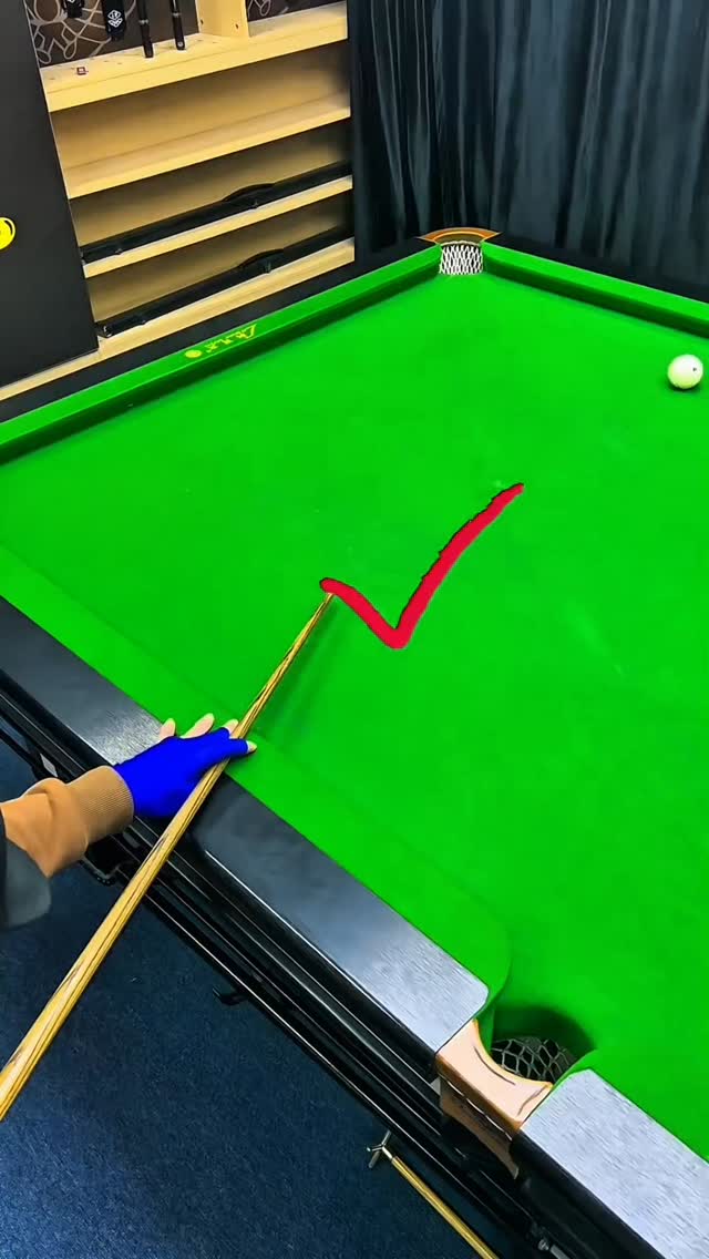 🔥 Cue ball magic! 💎 Left spin = tighter angle, black ball in the pocket ...