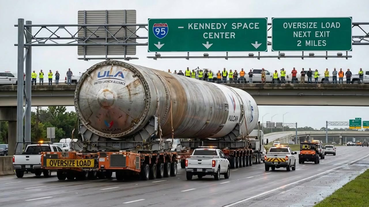 This “Oversize Load” Is a Rocket 😳🚀 Oversize load? Nope—rocket stage. 🚀 ...