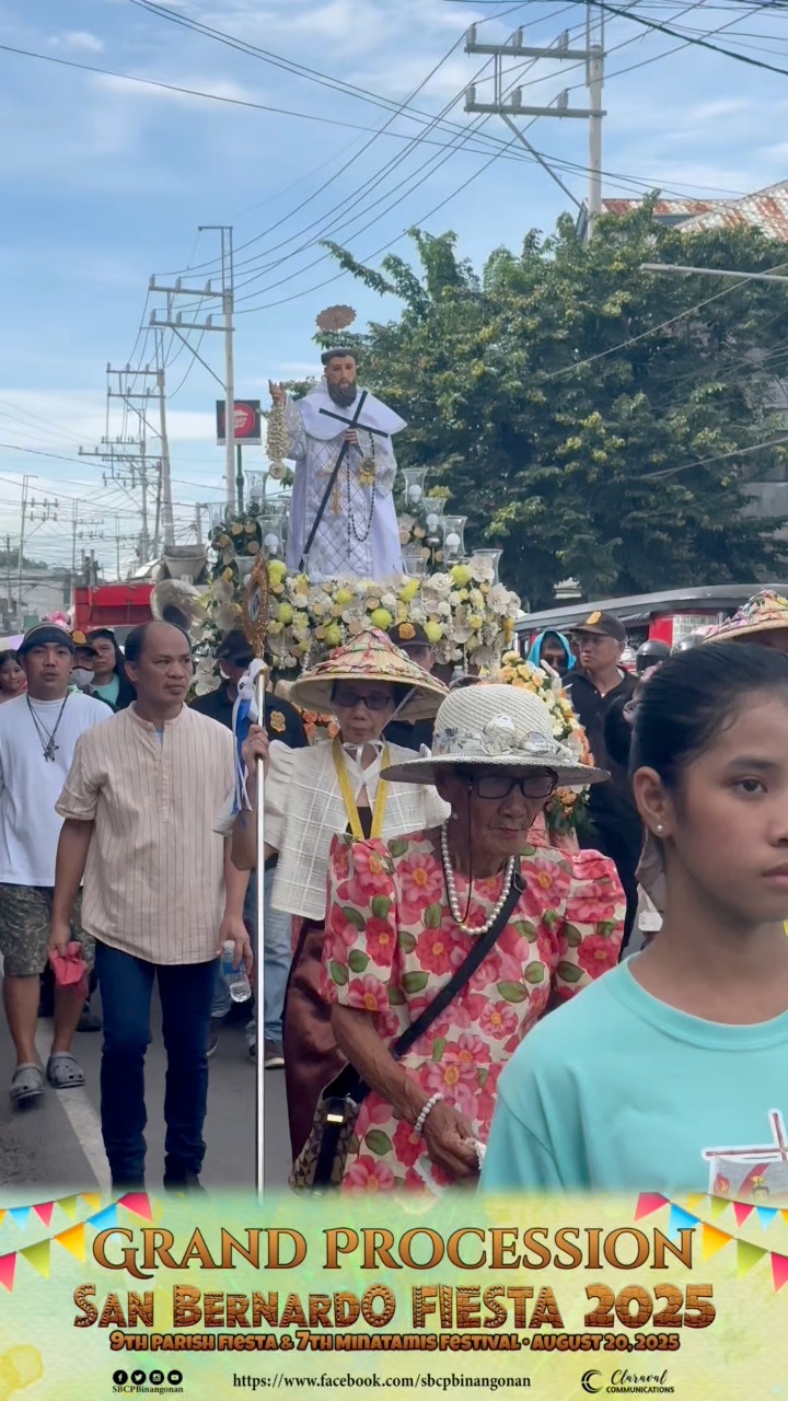 #SBCPReels | Grand Procession Agosto 20, 2025 - 8:00 AM 𝐒𝐀𝐍 𝐁𝐄𝐑𝐍𝐀𝐑𝐃𝐎 ...